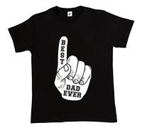 Fancy A Snuggle Best Dad Ever Sports Hand Fathers Day Mens T-Shirt Large Black