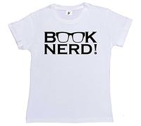 Fancy A Snuggle Book Nerd Funny G ook Worm Womens Boyfriend Fit T-Shirt White Medium