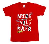 Fancy A Snuggle Boys Break All Rules T-Shirt Red 12-14 Years