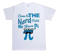 Fancy A Snuggle Come to The Nerd Side We Have Pie Mens T-Shirt XXX-Large White