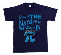 Fancy A Snuggle Come to The Nerd Side We Have Pie Mens T-Shirt XXXX-Large Navy