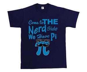 Fancy A Snuggle Come to The Nerd Side We Have Pie Mens T-Shirt XXXX-Large Navy