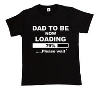 Fancy A Snuggle Dad to Be Now Loading New Born Daddy to Be Mens T-Shirt Large Black