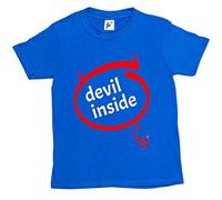 Fancy A Snuggle Devil Inside Funny Nerd Geek Parody Kids Boys/Girls T-Shirt Royal Blue 5-6 Year Old