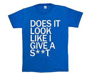 Fancy A Snuggle Does It Look Like I Give A S**T Funny Royal Blue Mens Cotton Short Sleeve T-Shirt Size M Great for Father's Day Dad T-Shirt Brother Uncle Friend Joke