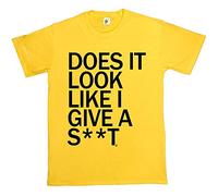 Fancy A Snuggle Does It Look Like I Give A S**T Funny Yellow Mens Cotton Short Sleeve T-Shirt Size XXL 2XL Great for Father's Day Dad T-Shirt Brother Uncle Friend Joke