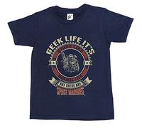 Fancy A Snuggle Geek Life It's Like Real Life But There are Space Marines Kids Boys T-Shirt