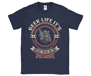 Fancy A Snuggle Geek Life It's Like Real Life But There are Space Marines Mens T-Shirt Navy Small
