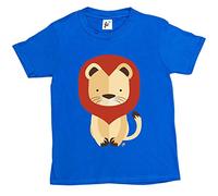 Fancy A Snuggle Geometric King of The Jungle Lion with Mane Kids Boys/Girls T-Shirt