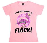 Fancy A Snuggle Gorgeous Flamingo Bird I Don't Give A Flock Womens Boyfriend Fit T-Shirt