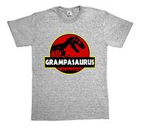 Fancy A Snuggle Grampasauras Grandad Grampa Funny Fathers Day T- Rex Old Dinosaur Mens T-Shirt XX-Large Heather Grey