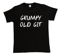 Fancy A Snuggle Grumpy Old Git Funny Father's Day Present Black Mens Cotton Short Sleeve T-Shirt Size M