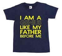 Fancy A Snuggle I Am A Genius Like My Father Before Me Funny Kids Boys/Girls T-Shirt