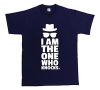 Fancy A Snuggle I Am The One Who Knocks Bad Walter Break White Breaking Mens T-Shirt Medium Navy