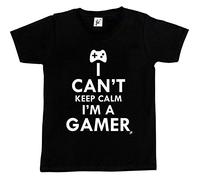 Fancy A Snuggle I Can't Keep Calm I'm A Gamer Kids Boys/Girls T-Shirt Black 12-14 Year Old
