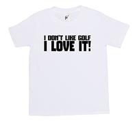 Fancy A Snuggle I Don't Like Golf I Love It! Kids Boy Girl Cotton Short White Sleeve T-Shirt - Size 9-11 Years