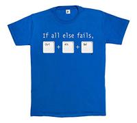 Fancy A Snuggle If All Else Fails CTRL ALT DEL Tech Support G unny Mens T-Shirt XXX-Large Royal Blue