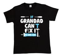 Fancy A Snuggle If Grandad Can't Fix It No One Can Mens T-Shirt Medium Black