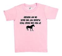 Fancy A Snuggle If You Can Read This Please Put Me Back On My Horse!! Kids Boys/Girls T-Shirt