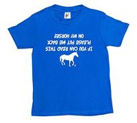 Fancy A Snuggle If You Can Read This Please Put Me Back On My Horse!! Kids Boys/Girls T-Shirt
