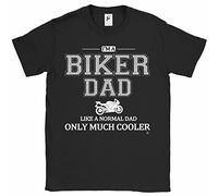 Fancy A Snuggle I'm A Biker Dad Like A Normal Dad Only Much Cooler Mens T-Shirt Large Black