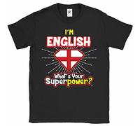 Fancy A Snuggle I'm English - What's Your Superpower? Mens T-Shirt XXX-Large Black