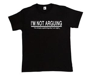 Fancy A Snuggle I'm Not Arguing I'm Simply Exlaining Why I Am Right Mens T-Shirt Large Black