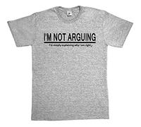 Fancy A Snuggle I'm Not Arguing I'm Simply Exlaining Why I Am Right Mens T-Shirt X-Large Heather Grey