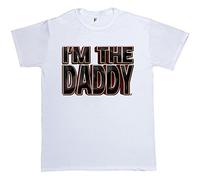 Fancy A Snuggle I'm The Daddy White Mens Cotton Short Sleeve T-Shirt Size L