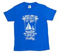 Fancy A Snuggle It Might Look Like I'm Listening But in My Head I'm Thinking About Sailing Kids Boys/Girls T-Shirt
