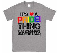 Fancy A Snuggle It's A Pride Thing You Wouldn't Understand LGBT Mens T-Shirt XXXX-Large Heather Grey