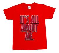 Fancy A Snuggle It's All About Me Funny Comedy Gift Kids Boy Girl Cotton Short Sleeve T-Shirt - Sizes 1 Year Old - 14 Year Old