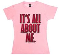 Fancy A Snuggle It's All About Me Funny Comedy Womens Boyfriend Fit T-Shirt Baby Pink Small