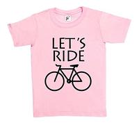 Fancy A Snuggle Let's Ride Cycle Bike Cycling Kids Boys/Girls T-Shirt Baby Pink 9-11 Year Old