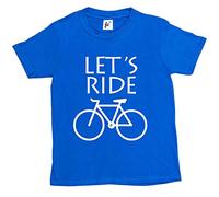 Fancy A Snuggle Let's Ride Cycle Bike Cycling Kids Boys/Girls T-Shirt Royal Blue 5-6 Year Old