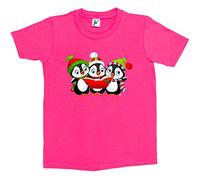 Fancy A Snuggle Little Penguin Christmas Carol Group Singing Kids Boys/Girls T-Shirt Hot Pink 9-11 Year Old