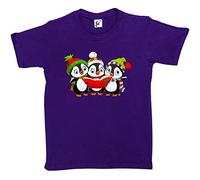 Fancy A Snuggle Little Penguin Christmas Carol Group Singing Kids Boys/Girls T-Shirt Purple 12-14 Year Old