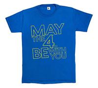 Fancy A Snuggle May The 4th/Fourth Be with You US Independence Day Mens T-Shirt Large Royal Blue