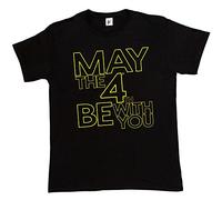 Fancy A Snuggle May The 4th/Fourth Be with You US Independence Day Mens T-Shirt XX-Large Black