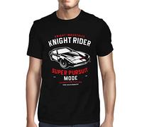 Fancy A Snuggle Mens Knight Rider Car T-Shirt Black Medium