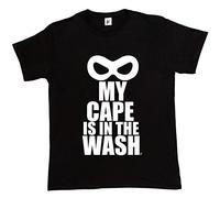 Fancy A Snuggle My Cape is in The Wash - Superhero Mask Mens T-Shirt Large Black
