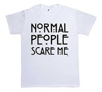 Fancy A Snuggle Normal People Scare Me American Horror Story Mens T-Shirt XX-Large