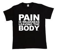 Fancy A Snuggle Pain is Weakness Leaving The Body Gym Workout Mens T-Shirt Small Black