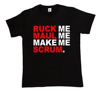 Fancy A Snuggle Ruck Me Maul Me Make Me Scrum Fun Rugby Mens T-Shirt Medium Black