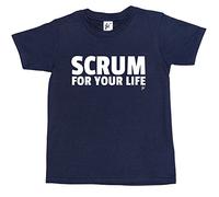 Fancy A Snuggle Scrum for Your Life Fun Rugby Kids Boys/Girls T-Shirt Navy Blue 12-14 Year Old