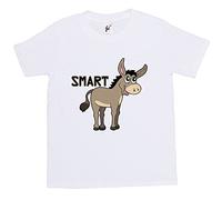 Fancy A Snuggle Smart Ass Rude Funny Comedy Gift Kids Boy Girl Cotton Short White Sleeve T-Shirt - Size 7-8 Years