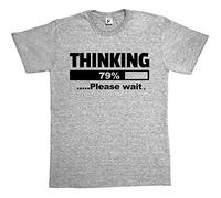Fancy A Snuggle Thinking Please Wait Mens T-Shirt Medium Heather Grey