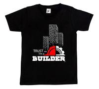 Fancy A Snuggle Trust Me I'm A Builder Hard Hat Construction Kids Boys T-Shirt Black 5-6 Year Old