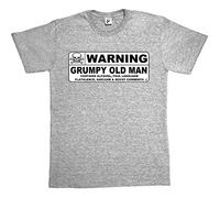 Fancy A Snuggle Warning Grumpy Old Man Caution Sign Mens T-Shirt XXXX-Large Heather Grey