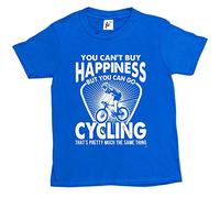 Fancy A Snuggle You Can't Buy Happiness But You Can Go Cycling Pretty Much Same Thing Kids Boys/Girls T-Shirt Royal Blue 9-11 Year Old